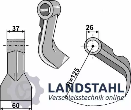 Hammerschlegel 60x37mm